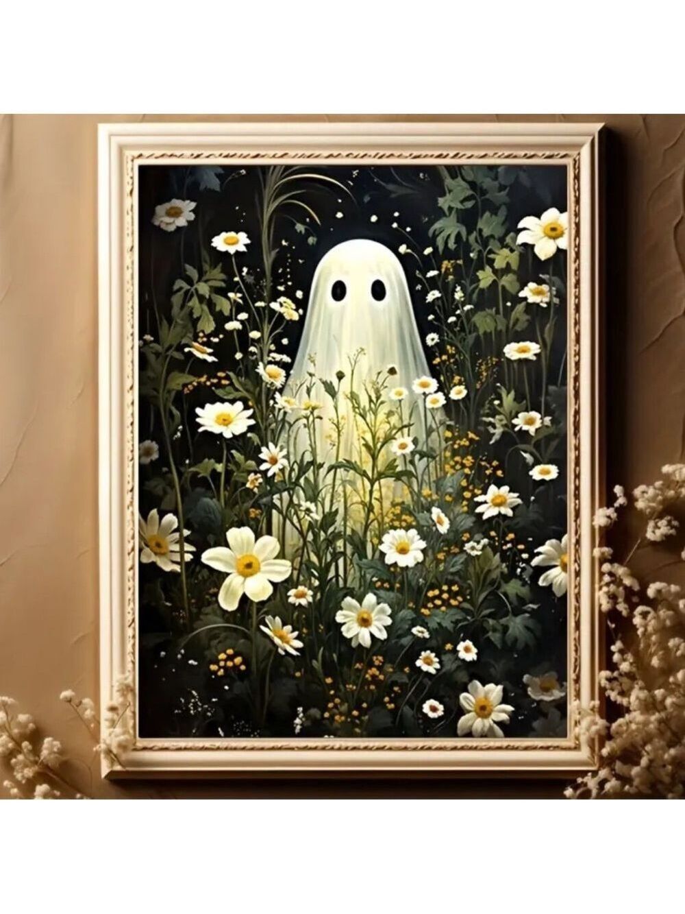 Ghostly Garden Gathering Canvas Print Wall Art